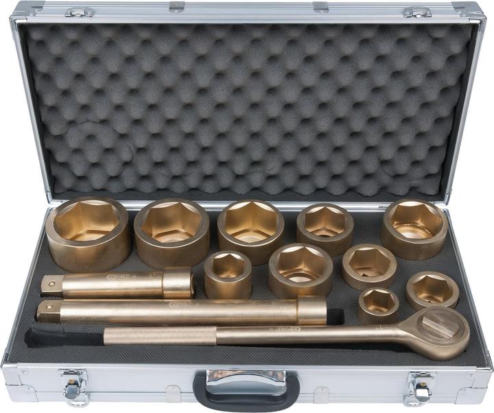 KS Tools BRONZEplus socket set, 13 parts, hexagonal