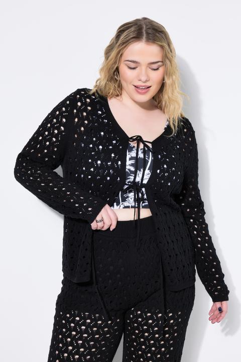 Immagine prodotto Studio Untold Cardigan dal taglio dritto in maglia traforata (58)