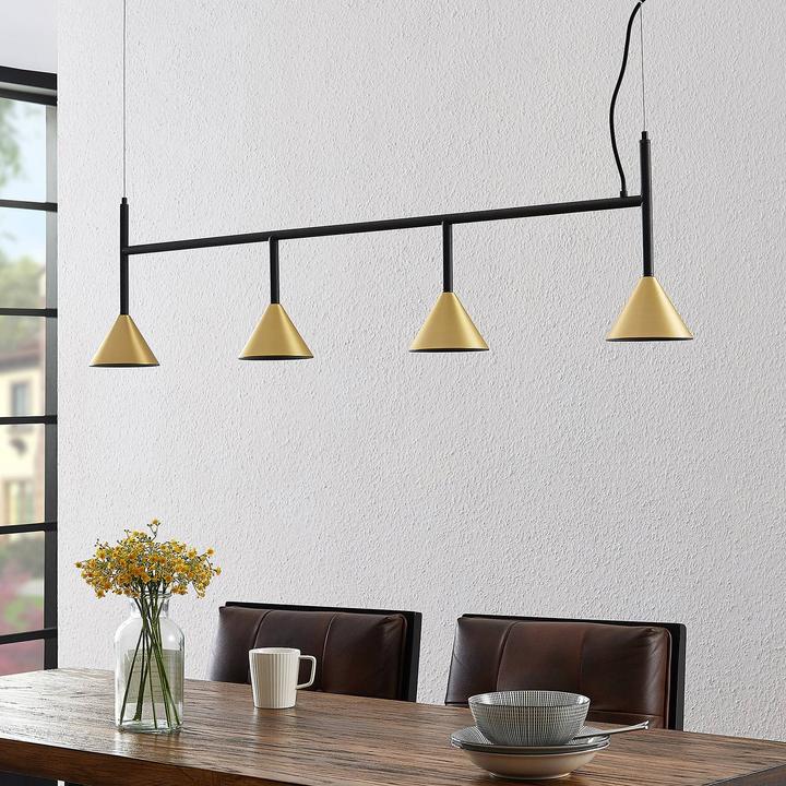 Actual product image Lucande Kartio pendant light Brass (GU10)