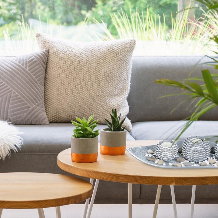 Immagine prodotto Relaxdays Vassoio portacandele grigio (3x)