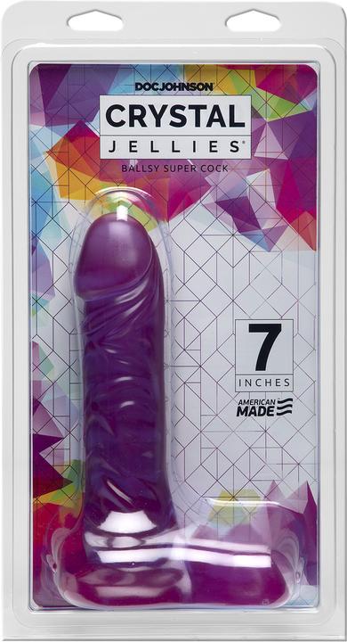 Produktbild Doc Johnson Crystal Jellies Ballsy Super Cock