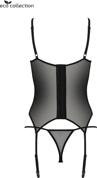 Image du produit ECO Collection Ensemble Corset + string Varella noir (L, XL)
