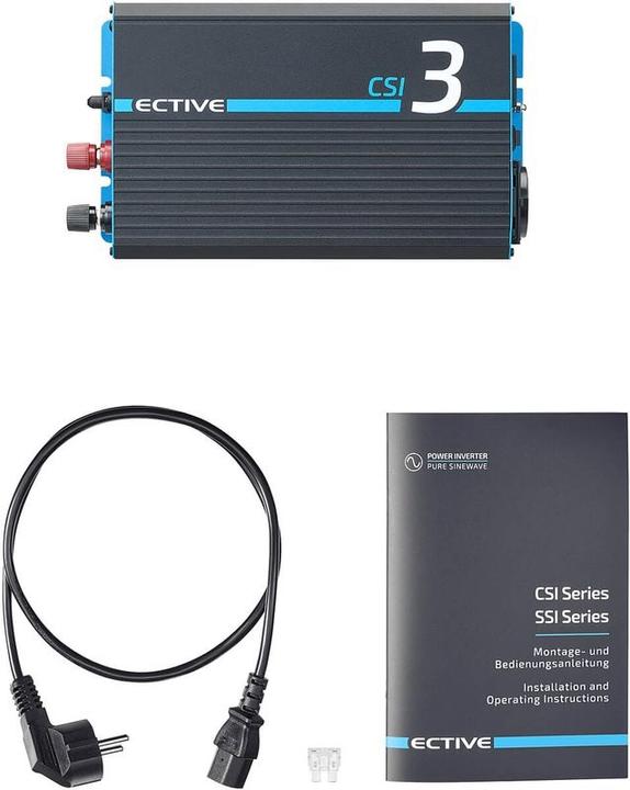 Actual product image Ective CSI32 Sine Charger Inverter 300W/12V Sine Inverter with Charger and NVS