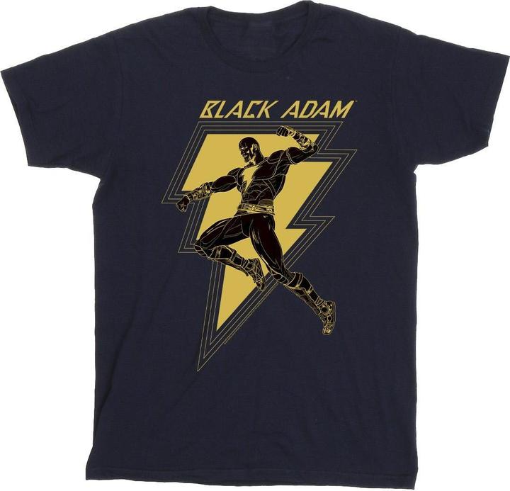Produktbild Black Adam Golden Bolt Brust TShirt (XXL)