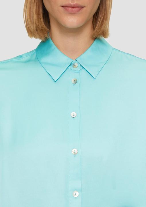 Immagine prodotto s.Oliver Bluse Longbluse aus Viskosesatin mit Perlmuttknöpfen (36)