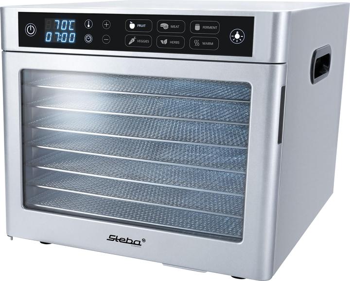 Produktbild Steba ED 80 Steel Deluxe Dörrautomat 8 Aufsätze 35-85°C LED - Display