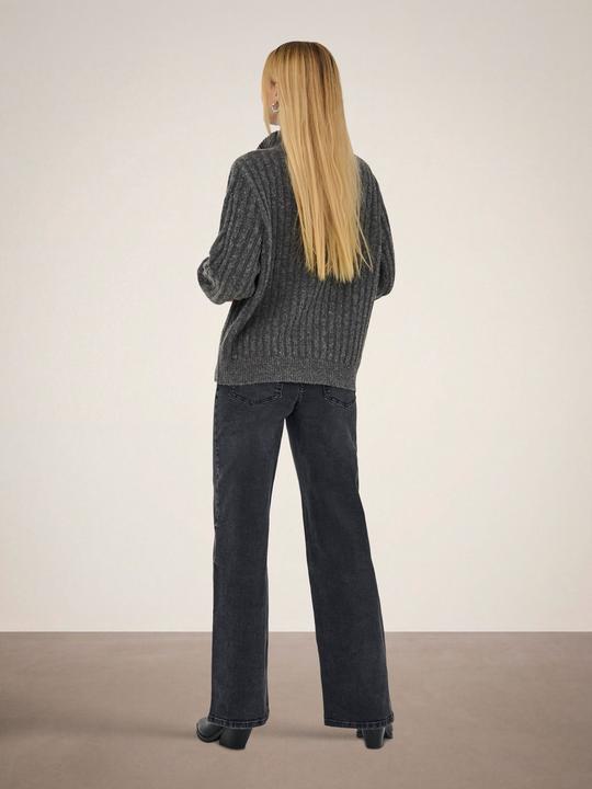 Actual product image JdY Zipper cable knit sweater (M)