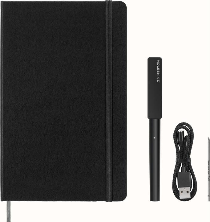 Moleskine Taccuino Smart Writing Set Foderato (A5, Righe, Copertina rigida)