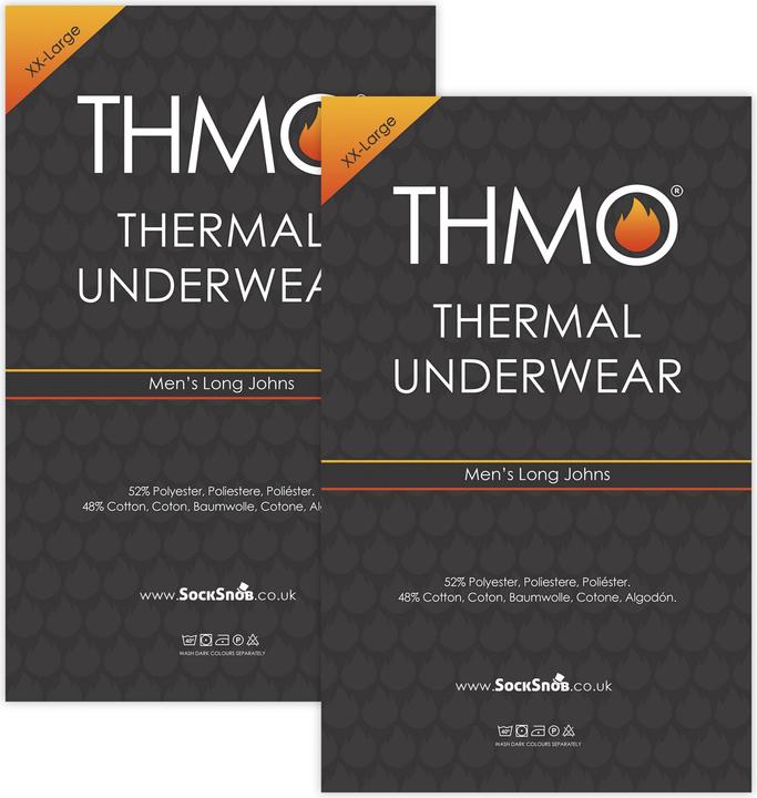 Produktbild Thmo 2er Pack Thermo Unterwäsche Hosen | Winter Funktionsunterwäsche (XXL)