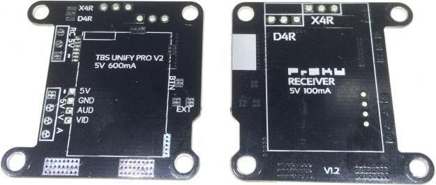 Actual product image TBS Unify 5V / FrSky RX Mounting Board (Drone mount)