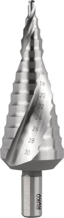 Actual product image Ruko Step drill HSS size 2, 6-30 mm, straight flute (6-30mm)