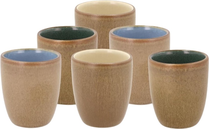 Immagine prodotto Bitz Tazza per espresso da 100 ml, 6 pezzi, marrone/multicolore (100 ml, 6 x)