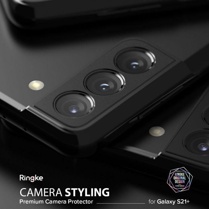 Thumbnail - Ringke Galaxy S21+ Camera Styling camera island protector Black (Samsung Galaxy S21+), Smartphone Hülle, Schwarz