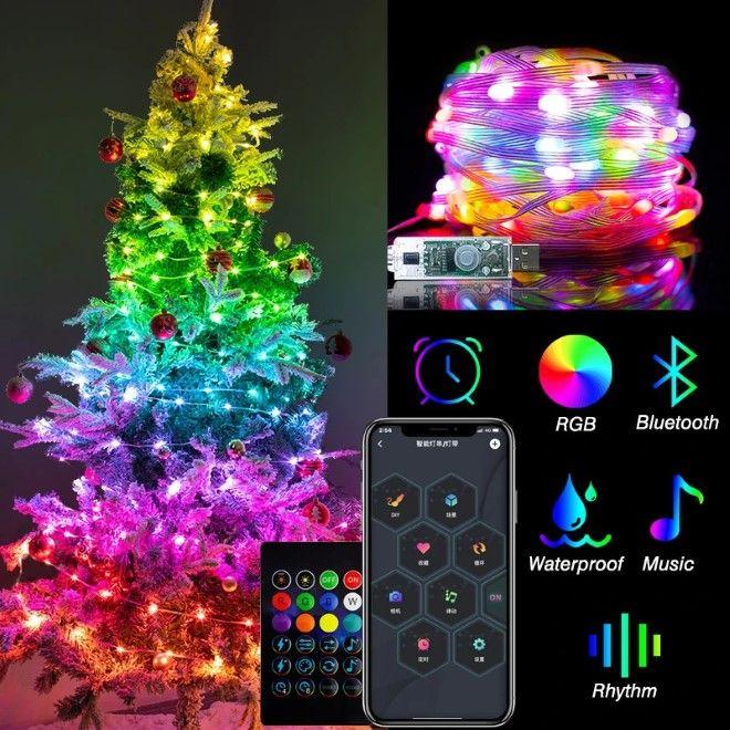 Produktbild MU Classic Holly Series Smart Bluetooth Lichterkette (5 m)