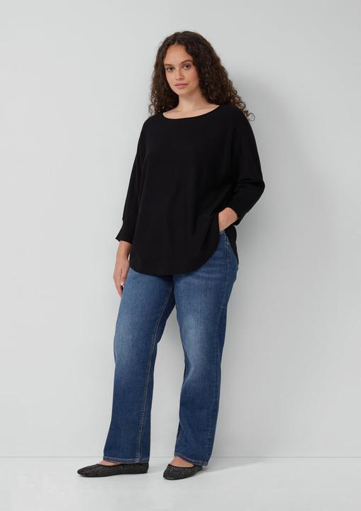 Produktbild S.Oliver Strickpullover Strickpullover mit Fledermausarm (54)