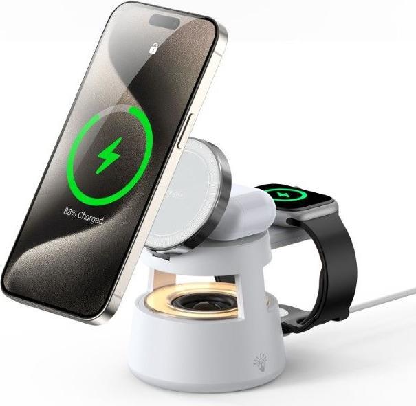 Image du produit Duzzona W23 Series Wireless Charger mit Bluetooth Lautsprecher (15 W)