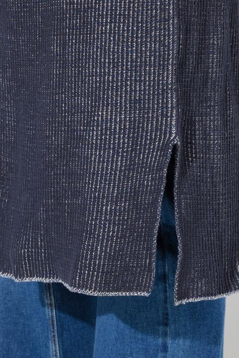 Produktbild Ulla Popken Lang-Strickjacke, Rippstrick, V-Ausschnitt (46, 48)