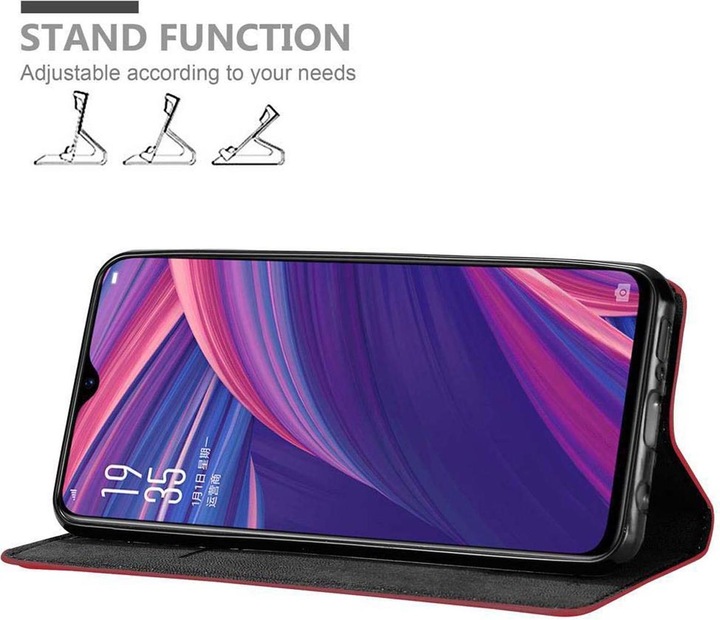 Actual product image Cadorabo Book Invisible Magnet Cover (Oppo R17 Pro)