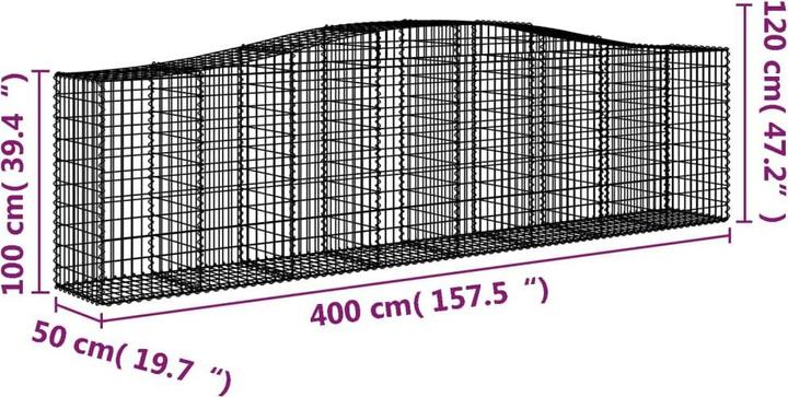 Produktbild vidaXL Gabionenkorb