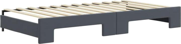 Produktbild vidaXL Tagesbett Ausziehbar mit Matratzen 100 x 200 cm Samt