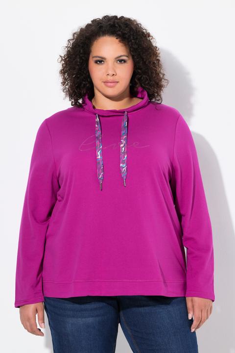 Produktbild Ulla Popken Sweatshirt, Stehkragen, Saum-Zipper, Langarm (58)
