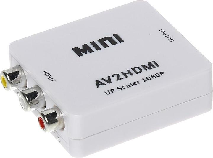 Actual product image NoName Adapter AV RCA (Cinch) x3 - HDMI biały (AV/HDMI) (HDMI, 6.80 cm)