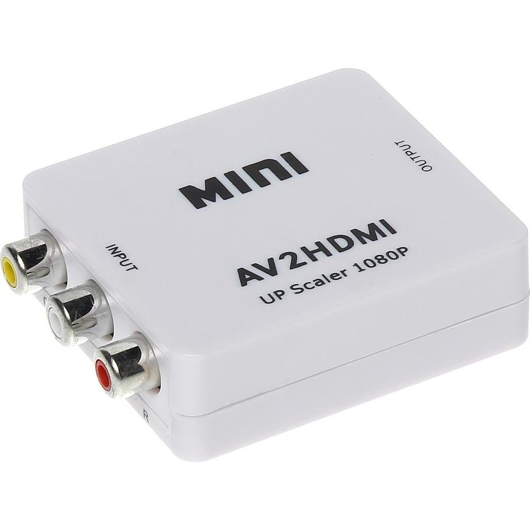 NoName Adapter AV RCA (Cinch) x3 (Cinch, 6.80 cm), Adattatore dati + video, Bianco