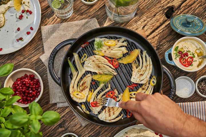 Image du produit Staub Poêle à griller (26 cm, Poêle à grillades, Fonte)