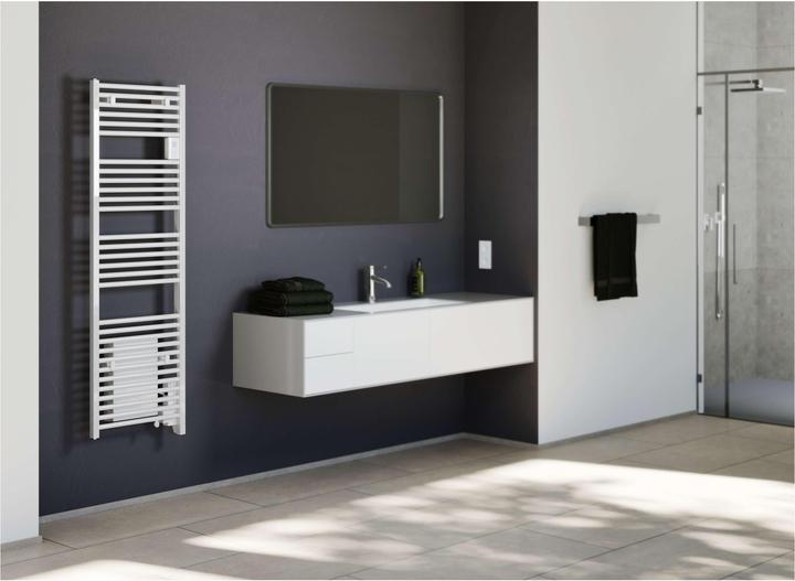 Actual product image Stiebel Eltron Electric bathroom/towel radiator BHE 75 Plus, 750 watts, with boost function (1750 W)