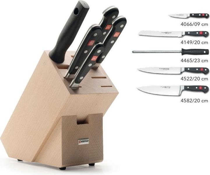 Produktbild Wüsthof Classic Messerblock mit Teilen Buche