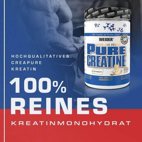 Image du produit Weider Créatine pure (1 pièce(s), Poudre, 600 g)