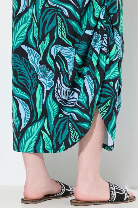 Produktbild Ulla Popken Maxikleid, Dschungel, Rundhals, Halbarm (50, 52)