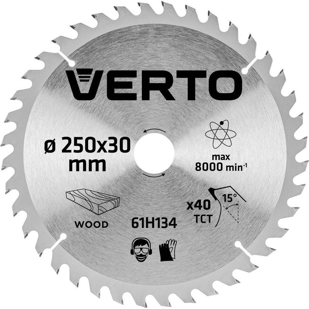 Verto, Sägeblatt, Kreissäge 250x30mm 40Z 61H134