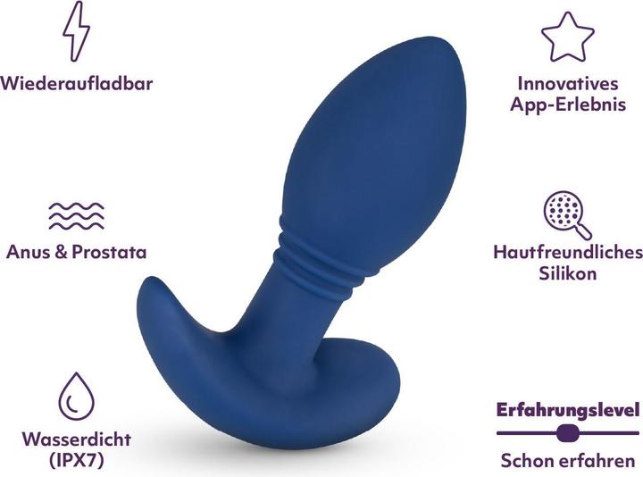 Actual product image Amorelie Move app-controlled anal plug