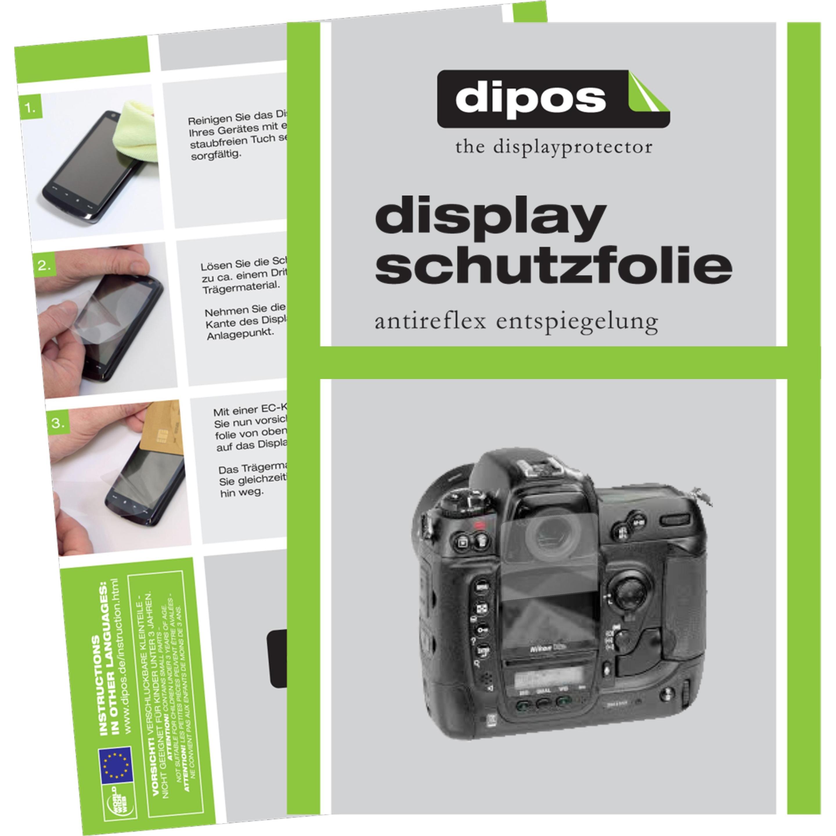 Dipos Displayschutzfolie Antireflex (Displayschutz, Nikon D2HS), Kameraschutz, Transparent