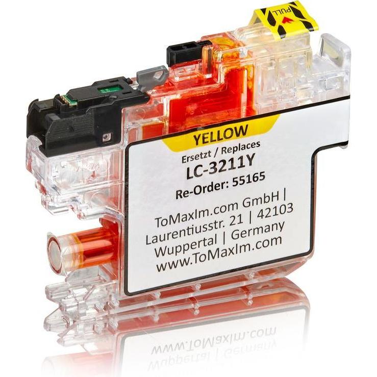 Inkadoo, Druckerpatrone, Druckerpatronen kompatibel zu Brother LC-3211Y Tintenpatrone, gelb Gelb (Y)