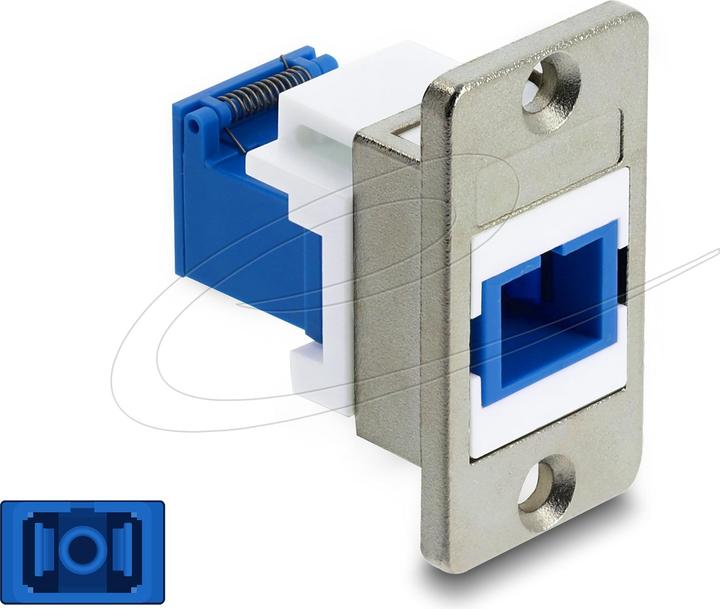 Produktbild Delock Panel Mount SC Simplex Buchse zu SC Simplex Buchse mi (Keystone Modul, Netzwerk Kupplung)