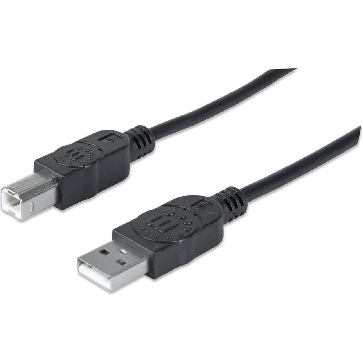 Manhattan Hi-Speed USB B Anschlusskabel (3 m, USB 2.0), USB Kabel