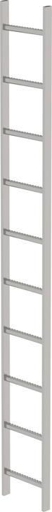 Image du produit Munk Echelle de cuvette Acier inoxydable V4A 300mm Largeur utile 10 échelons (2 cm)