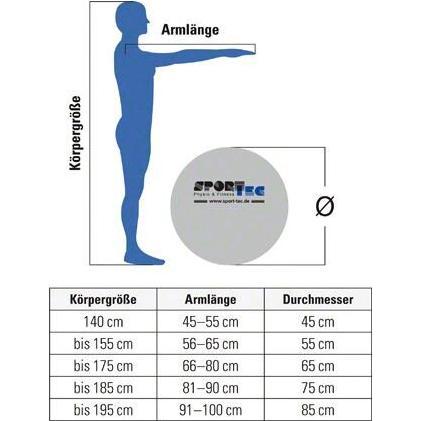 Thumbnail - Ledragomma, Gymnastikball, (105 cm)