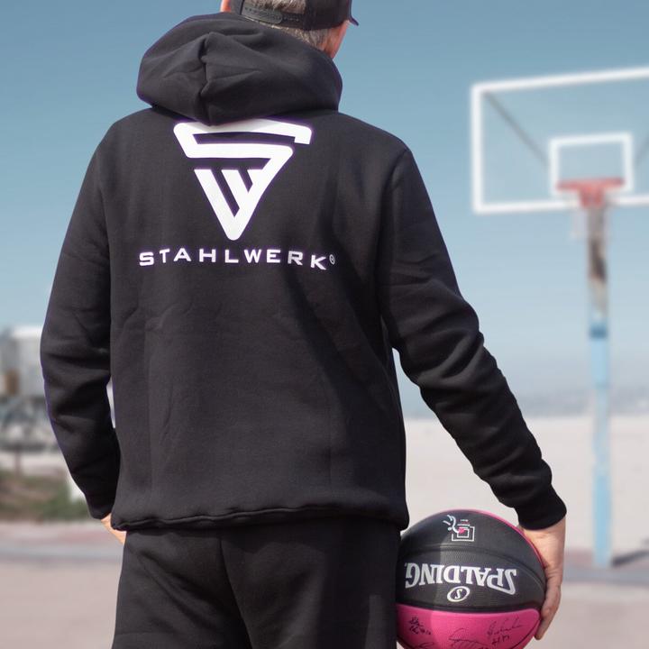 Image du produit Stahlwerk Sweat à capuche noir Pull à capuche taille XXL 100% coton (XXL)