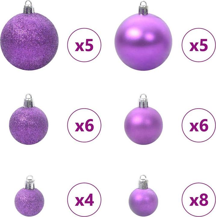 Produktbild vidaXL Weihnachtsornamente (61x)