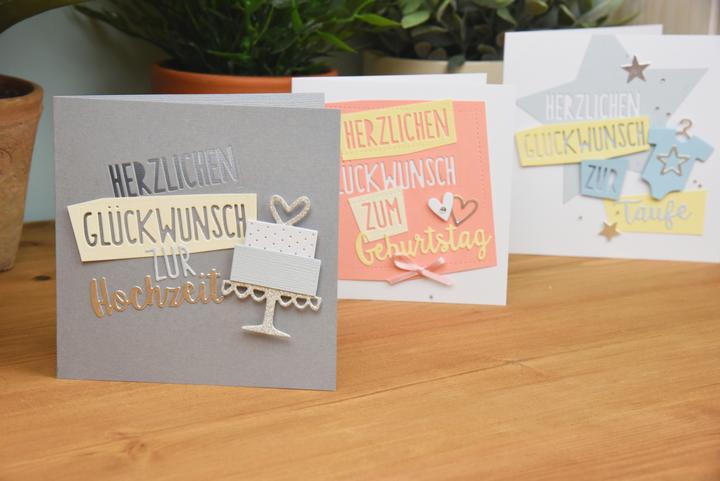 Actual product image Sizzix Thinlits Die Set 8PK Congratulations (Congratulations Set)