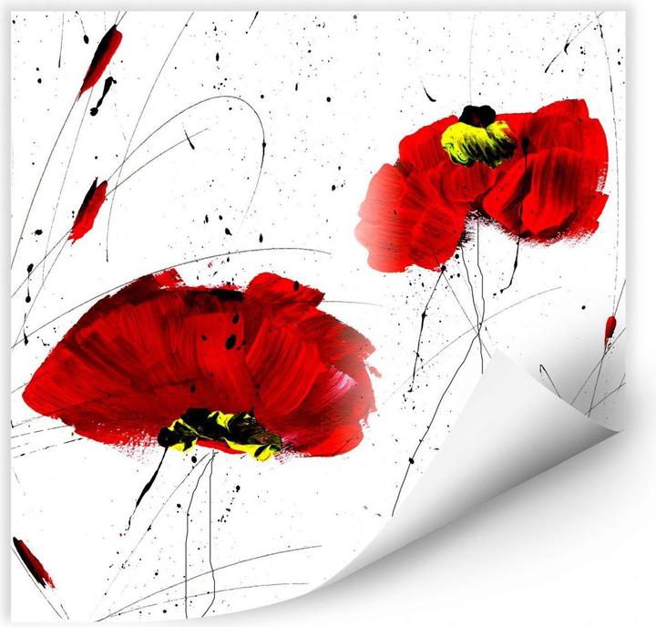 Produktbild Trenddeko Roter Mohn (50 x 50 cm)