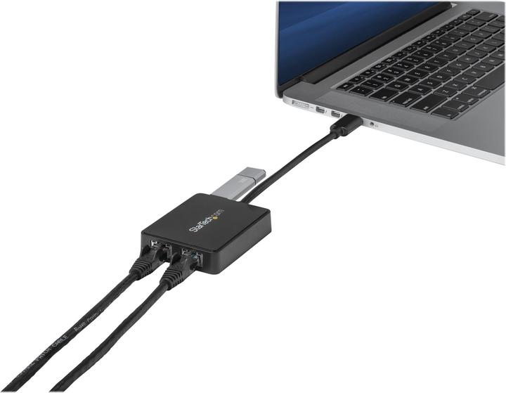 Produktbild StarTech USB 3.0 Dual Port Gigabit Nic (USB, RJ45 Gigabit Ethernet (2x))