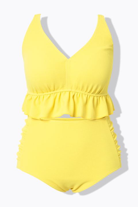 Immagine prodotto Ulla Popken Bikini con texture, coppe morbide, ruche e spalline regolabili (54)
