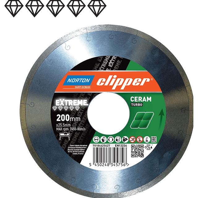 Norton Clipper, Lama, Clipper 70184630334 Extreme Ceramic Diamant-Sägeblatt 300 x 25,4 mm