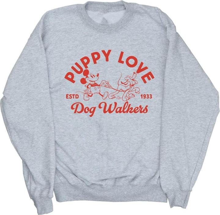 Disney Mickey Mouse Puppy Love Sweatshirt Mädchen (152, 158)