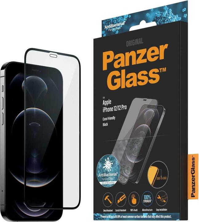 Produktbild PanzerGlass Edge-to-Edge (1 Stk., Apple iPhone 12, Realme 12 Pro+)