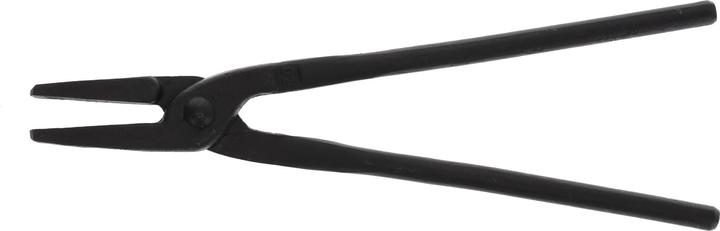 Gedore Forged tongs with flat jaws, 300 mm, steel, black (300 mm)